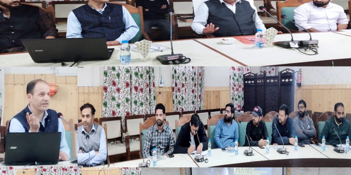 Sensitization workshop under J&K Startup Policy 2024 held at Kupwara.