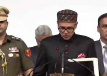 Omar Abdullah Sworn As Chief Minister Of Jammu And Kashmir At SKICC, Marks His Second Stint As Chief Minister