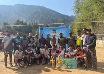 Indian Army Organizes Mandi Premier League Volleyball Tournament in Sawajain