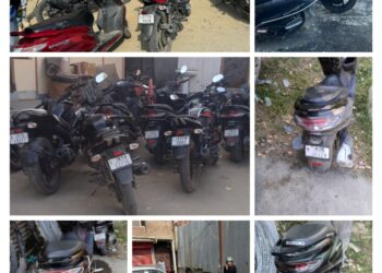 Police cracks down on triple riding and helmetless riding in Baramulla