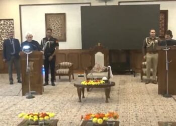 Mubarak Gul Takes Oath As Protem Speaker At Raj Bhawan