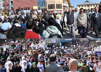 DC Shopian, Secretary J&K Sports Council lead Mega Drug Eradication Awareness Rally at Shopian