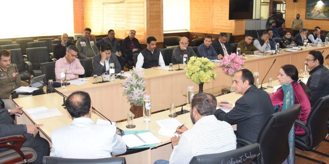 Speaker Pro-tem chairs meeting at Legislative Assembly Complex Srinagar