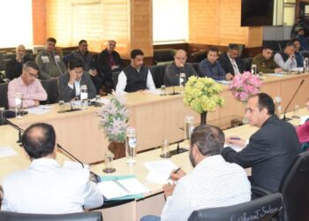 Speaker Pro-tem chairs meeting at Legislative Assembly Complex Srinagar