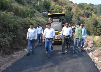 DC Poonch inspects progress of work on Salootri to Dunga Road