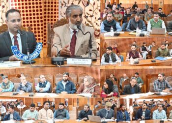 MLA Shopian chairs introductory/review meeting with District & Sectoral Officers