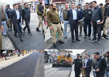 DC Kulgam inspects Macadamization Work at Main Market, Emphasizes Quality Assurance