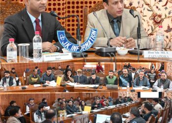 MLA Zainapora chairs introductory/ review meeting with District & Sectoral Officers