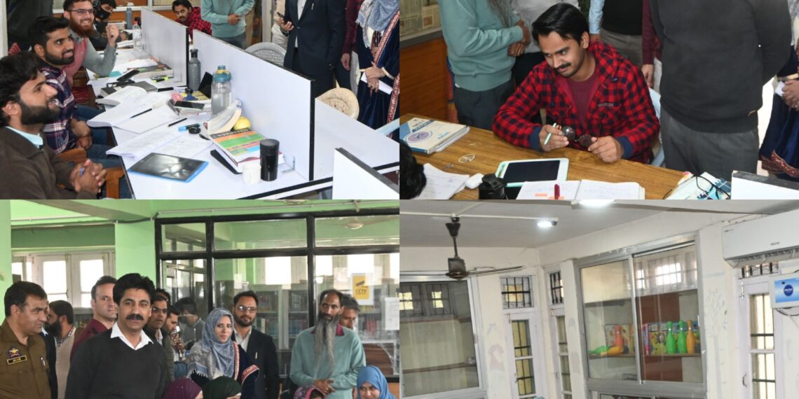 DDC Anantnag visits District Library, reviews its functioning