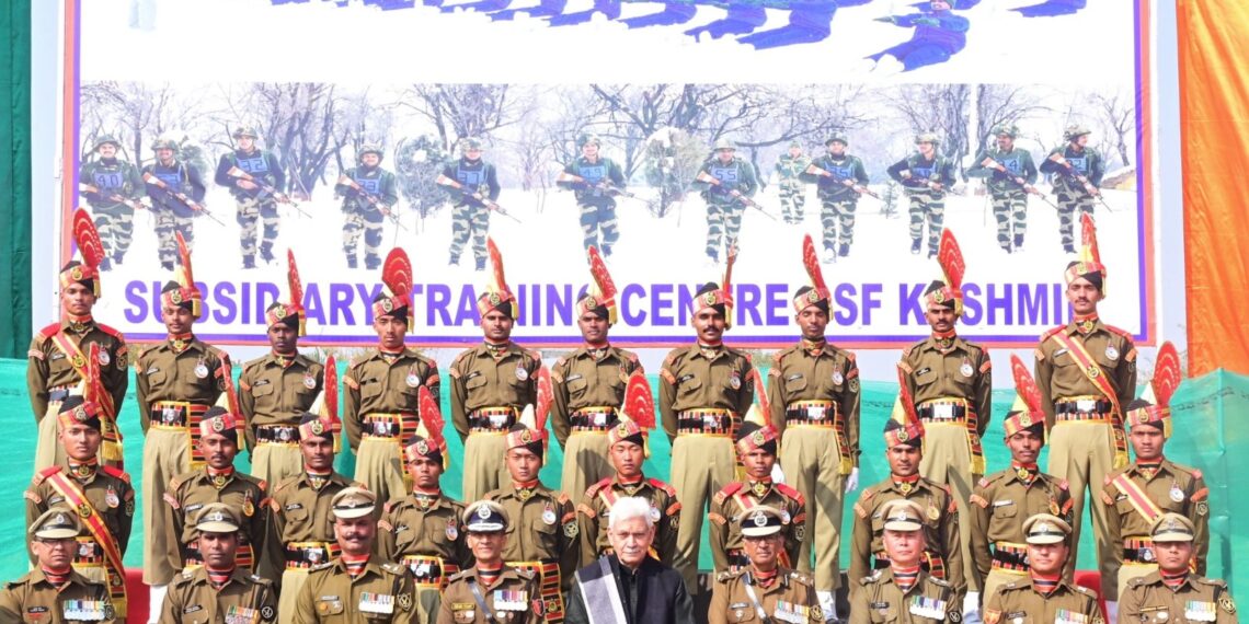 Lt Governor attends Passing out Parade of Recruit Constables of Border Security Force at Humhama