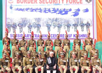 Lt Governor attends Passing out Parade of Recruit Constables of Border Security Force at Humhama