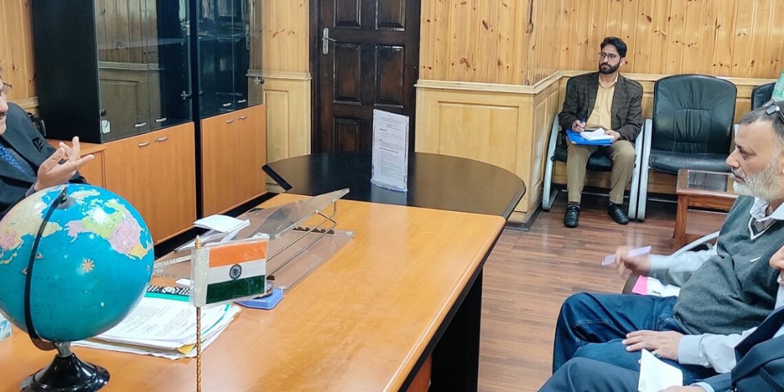 Pro-tem Speaker convenes meeting with SDA; assesses development issues of Srinagar residents
