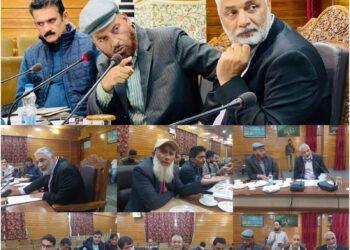 MLA Sopore Chairs Introduction and Review Meeting
