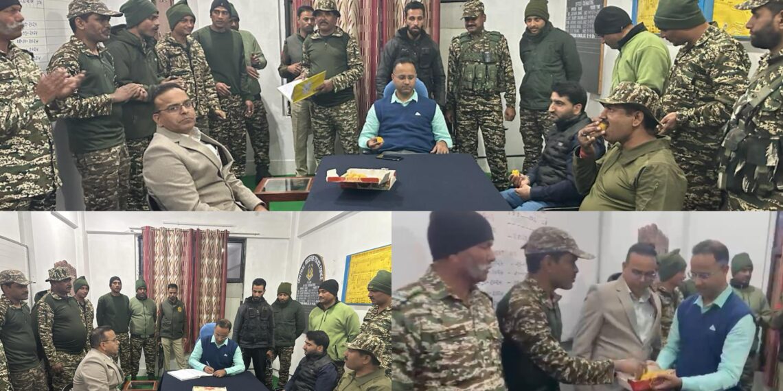 DC Shopian celebrates Diwali with CRPF Personnel