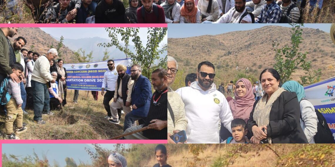 Mega Plantation Drive in Upper Dachigam  Srinagar, Kashmir