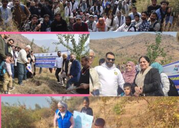 Mega Plantation Drive in Upper Dachigam  Srinagar, Kashmir
