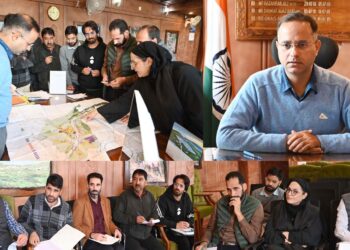 DDC chairs meeting on formulation of GIS based Master Plan for Shopian town