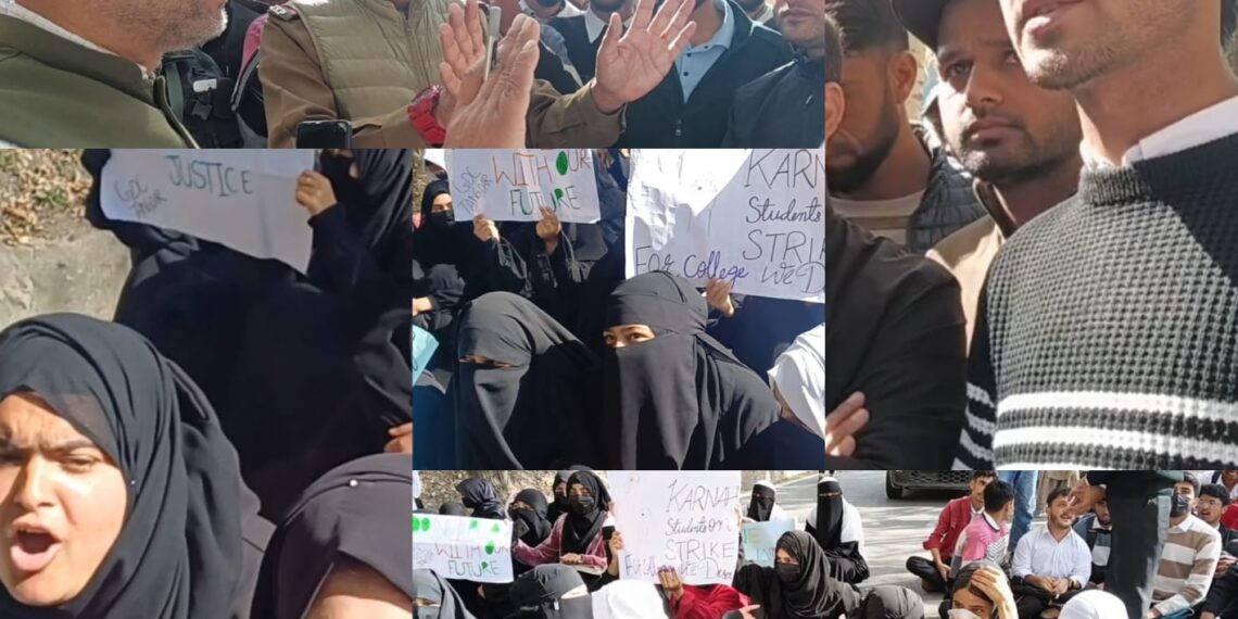 Students of Govt Degree College Tanghdar Protest Over Unaddressed Campus Issues