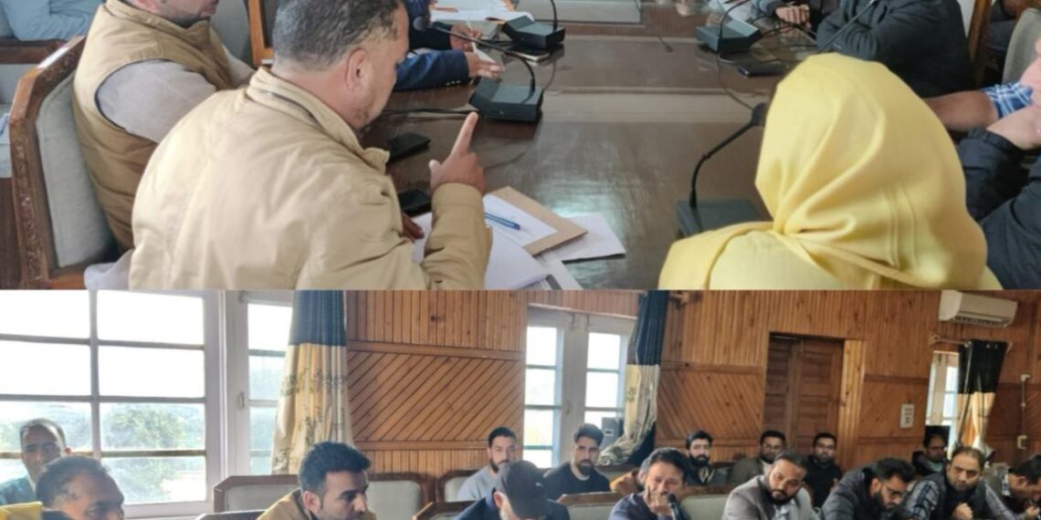 Chairperson DDC Shopian reviews RDD Works