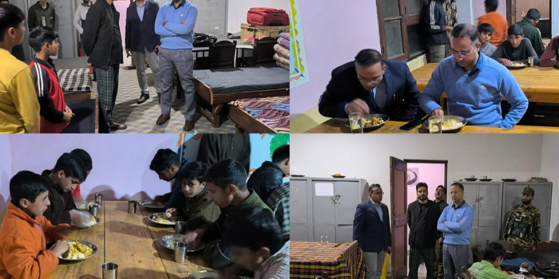 DC Shopian conducts surprise inspection of G&B Hostel