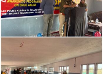 Police organises awareness programme on Drug Abuse and National Integration in Kulgam