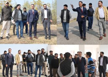 DC Shopian visits various areas, takes stock of land identification for EMRS, Cricket Stadium & other flagship projects
