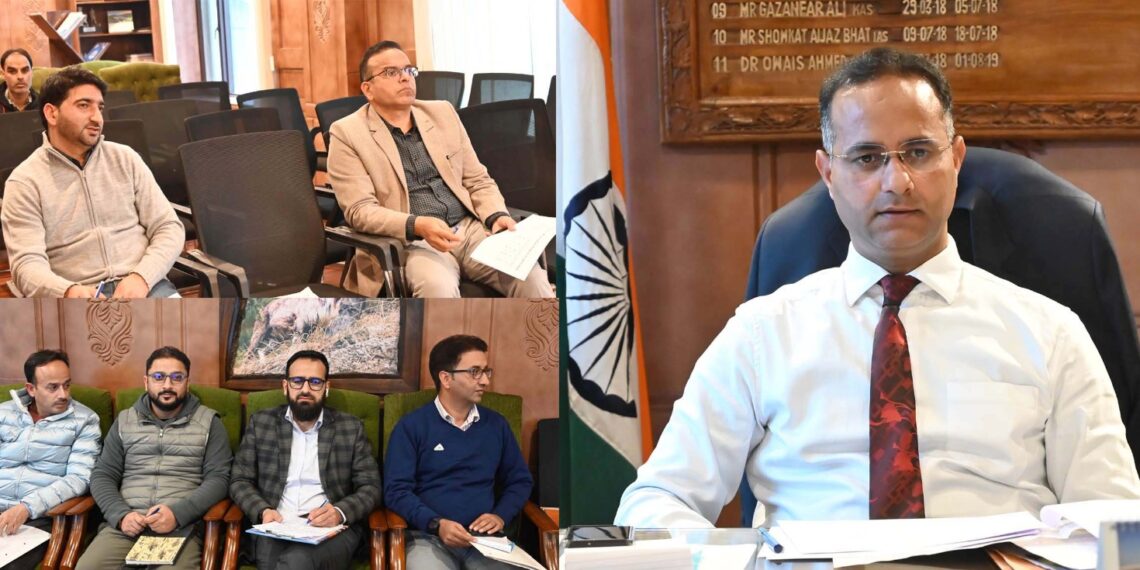DC Shopian conducts review of Revenue department