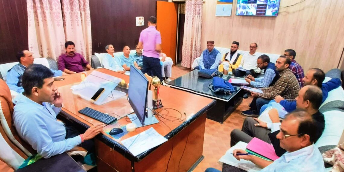 Expenditure Reconciliation meeting conducted for Basohli, Billawar and Bani Assembly Constituencies