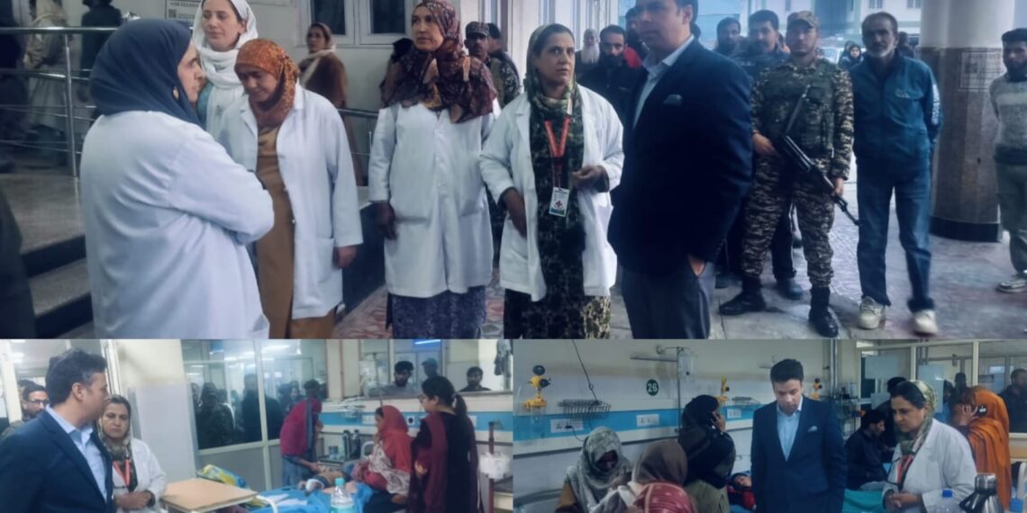 DC Srinagar pays surprise visit to Children Hospital Bemina