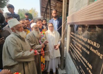 Dr Darakhshan inaugurated new infrastructural works at Srigufwara & Khiram shrines in South Kashmir