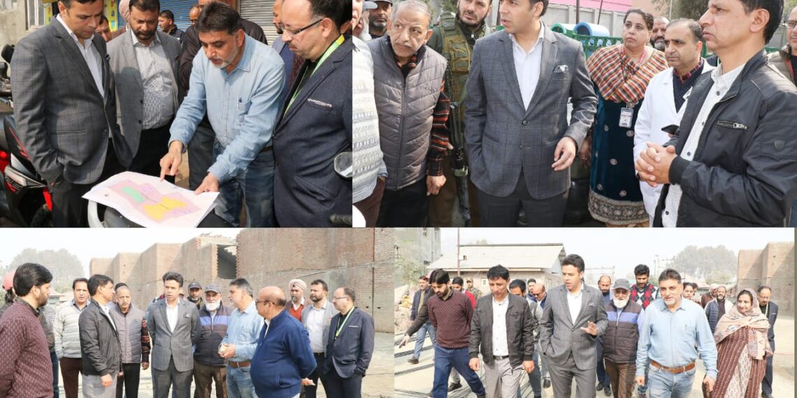 DC Srinagar inspects development works at JLNM, Gousia Hospitals