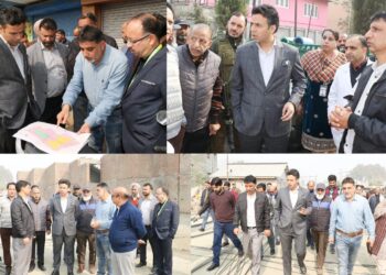 DC Srinagar inspects development works at JLNM, Gousia Hospitals