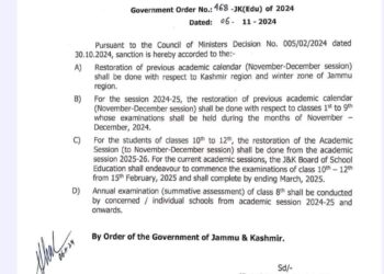 Govt orders to conduct annual regular exams of 10th to 12th standard by Feb-15