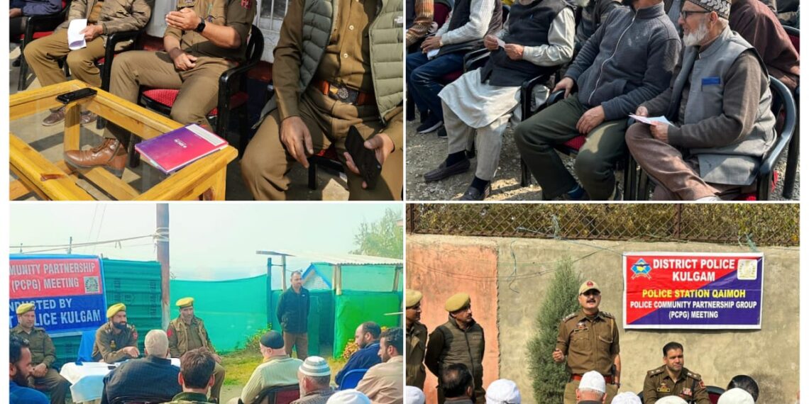 Police facilitates Police Community Partnership Group (PCPG) meeting in Handwara