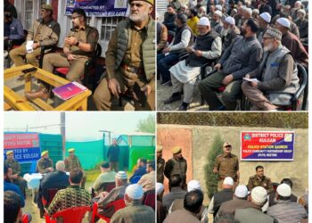 Police facilitates Police Community Partnership Group (PCPG) meeting in Handwara