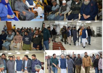MP Aga Ruhullah, MLA Pampore Hasnain Masoodi visit SDH Pampore, Spice Park Dusoo