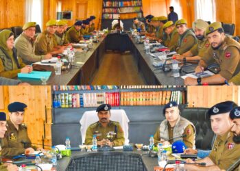 District Police Conference Held at District Police Headquarters, Anantnag