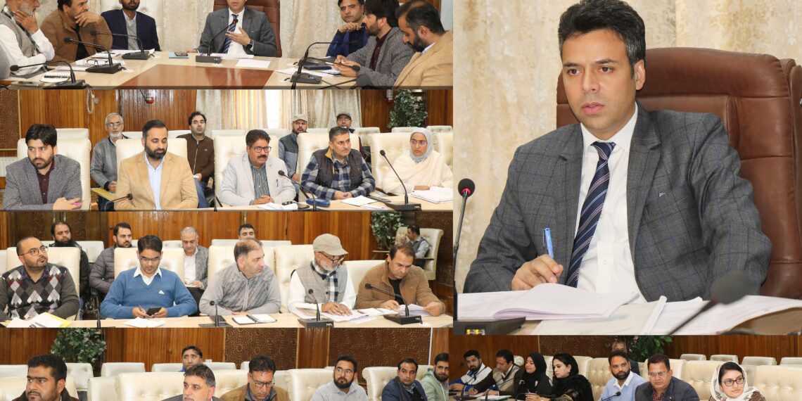 DC Srinagar chairs meeting with Revenue Officers and Executing agencies