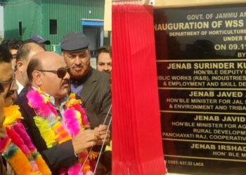 Deputy CM visits Sopore; inaugurates Water Supply Scheme at Sopore Fruit Mandi