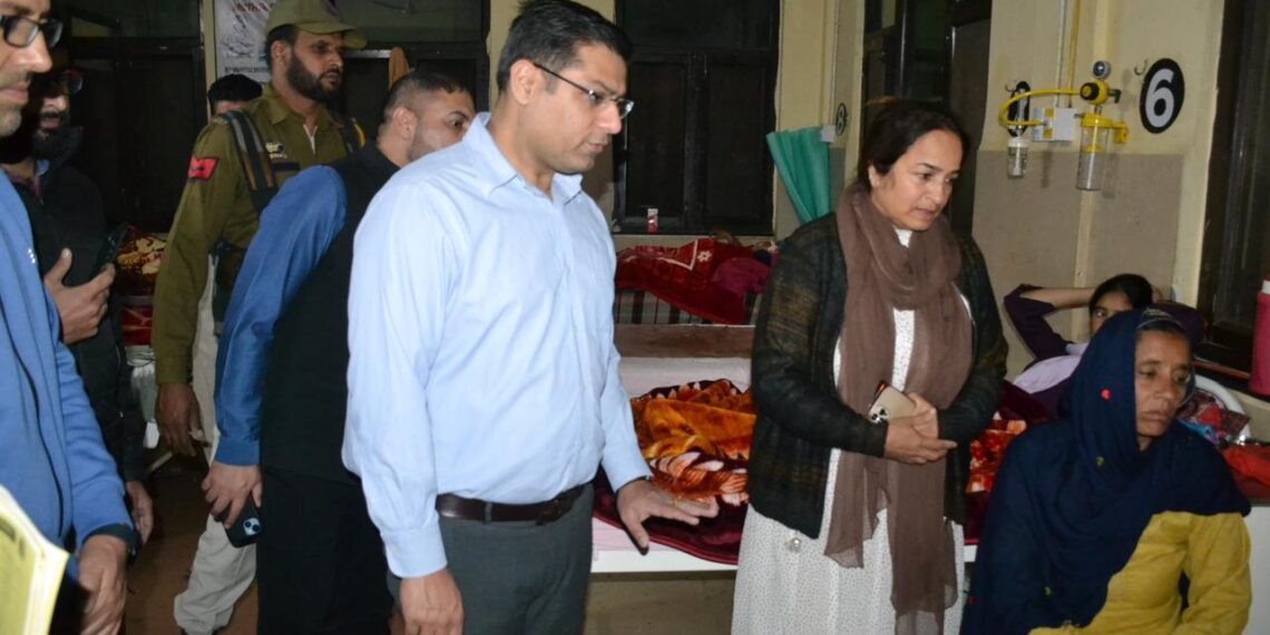 DC assess patient care services at District Hospital Poonch