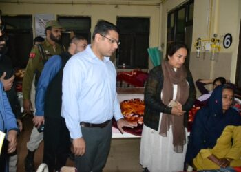 DC assess patient care services at District Hospital Poonch