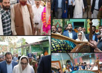 Dr Andrabi paid obeisance at Kishtwar Sufi Shrines & took stock of Waqf assets in Doda