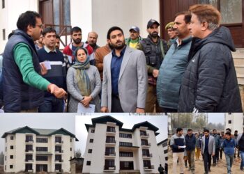 DC Budgam reviews progress of works at Transit Accommodation at Kakanmaran