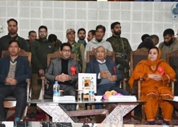 Sakeena Masood lays foundation stone for Academic Block at GDC Kulgam
