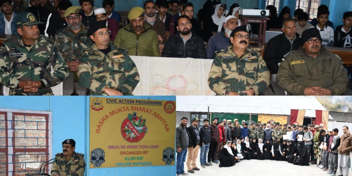 BSF Organizes ‘Nasha Mukt Bharat Abhiyan’ at Karnah to Promote Drug-Free Living