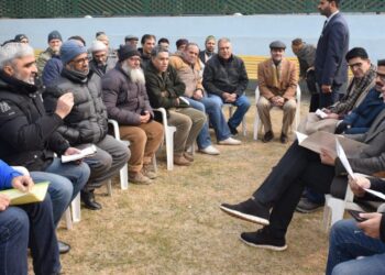 Chief Minister Omar Abdullah listens to people’s grievances