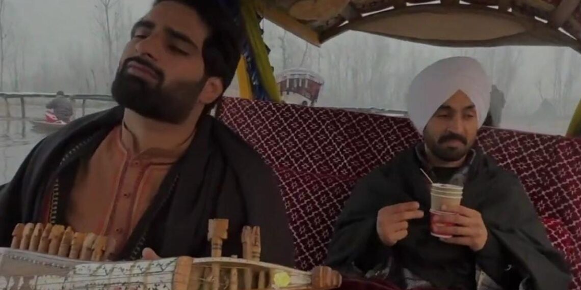 Diljit Dosanjh enjoys Kashmir’s beauty, shares special moments from Dal Lake