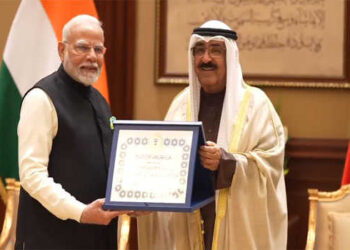 PM Modi conferred with top Kuwaiti honour Mubarak Al-Kabeer medal