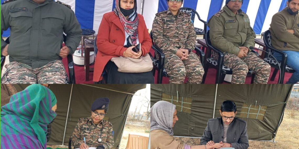 163 Battalion CRPF Organizes Successful Free Medical Camp at Checkiwangund in Qazigund Area