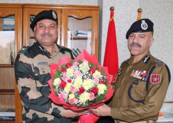 ADG BSF Western Command calls on Nalin Prabhat DG